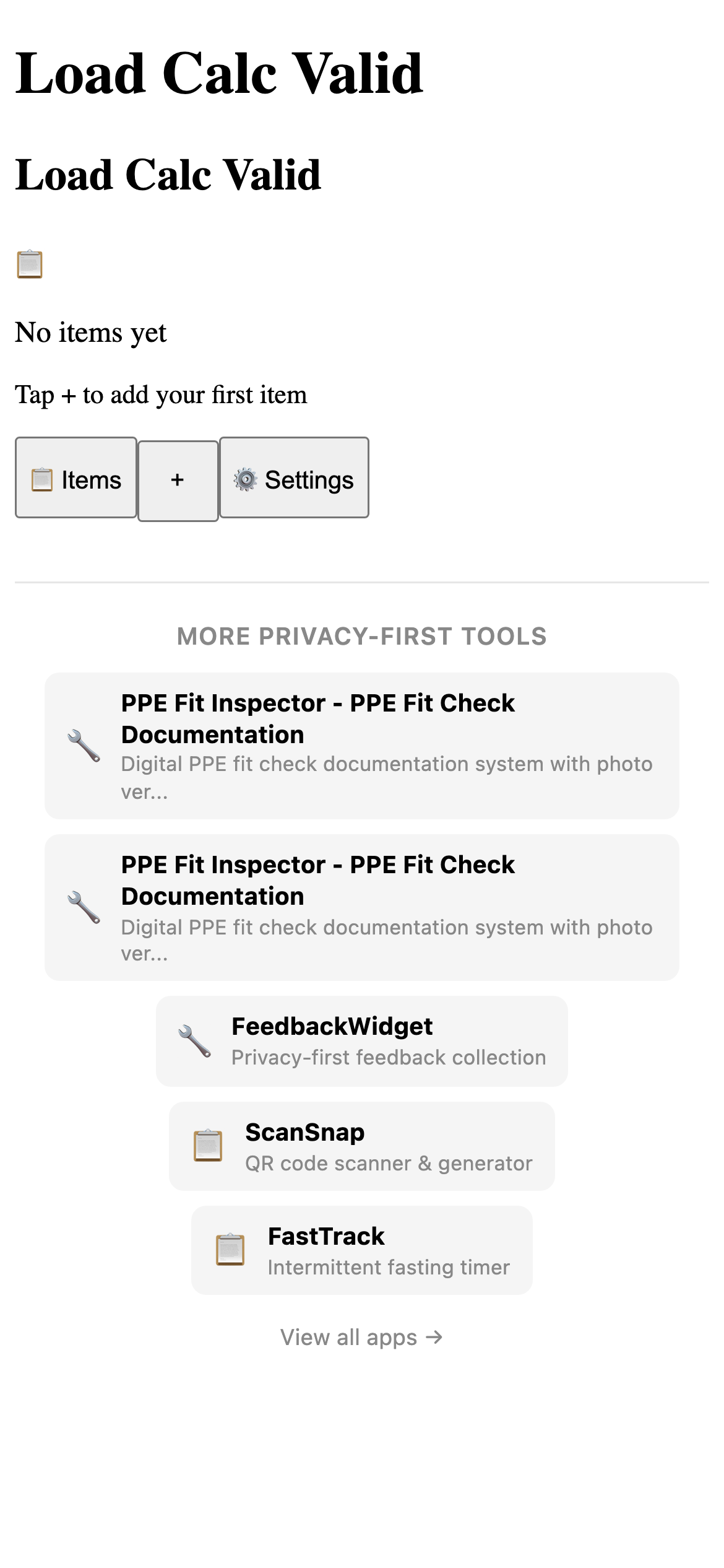 Load Calc Valid - HVAC Tool Pro feature detail